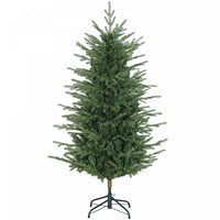 HOMCOM 5 ft Christmas Tree, Full Realistic Ponderosa Fir, Easy Assembly