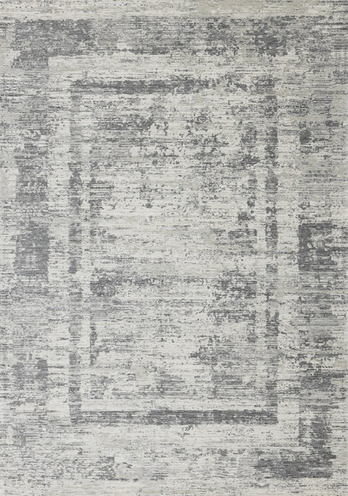 Kylie Grey Faded Borders Rug, 5'1\" x 7'7\" Indoor Area Rug