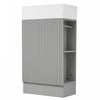Ethan 18.6\" Bathroom Vanity with Sink and Adjustable Shelf, Grey