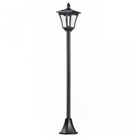Outsunny Outdoor Garden Solar Post Lamp, Light Sensor Dimmable LED Lantern Bollard Pathway 63