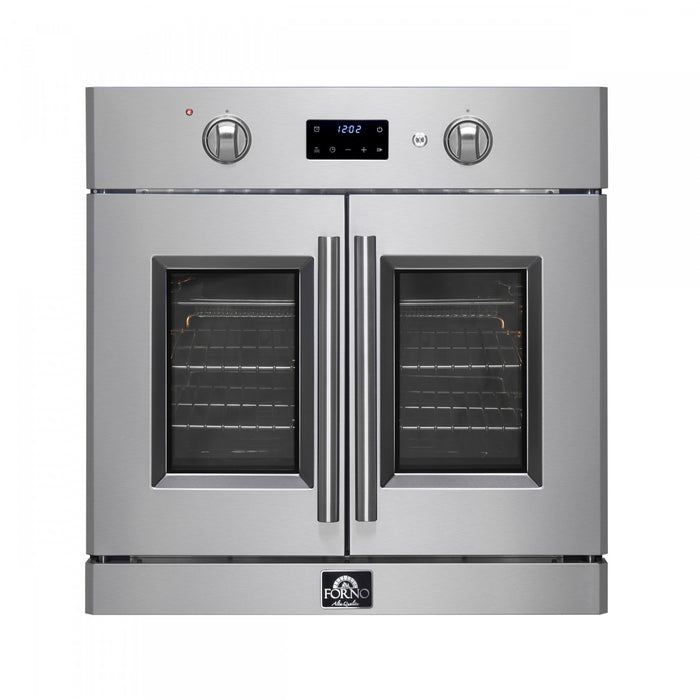 Forno Asti 30\" French Door Electric Wall Oven in Stainless Steel, 3.68 cu. ft. - FBOEL1333-30