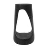 Brio 26.57" Rustic Tree-Stump MGO Accent Table, Unique Wood Grain Indoor Side Table, Black | Table d'appoint style souche Brio 26,57 pouces MGO, table laterale interieure grain de bois unique, noir