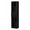 Liora 5-shelf Narrow Bookcase - Black Oak 
