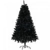 Homcom 5ft Artificial Christmas Tree With Auto Open, Steel Base, Black