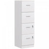 HOMCOM 4 Drawer File Cabinet Locking Filing Cabinet for A4 and Letter Size