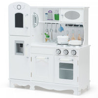 Costway Play Kitchen Pretend Play Cookware Set Toys For Kids W/ Water Dispenser
