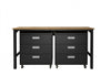 Fortress Modern 3-Piece Garage Set in Charcoal Gray Garage Storage