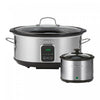 Kenmore Programmable 7 qt Slow Cooker & Dipper Black/Silver