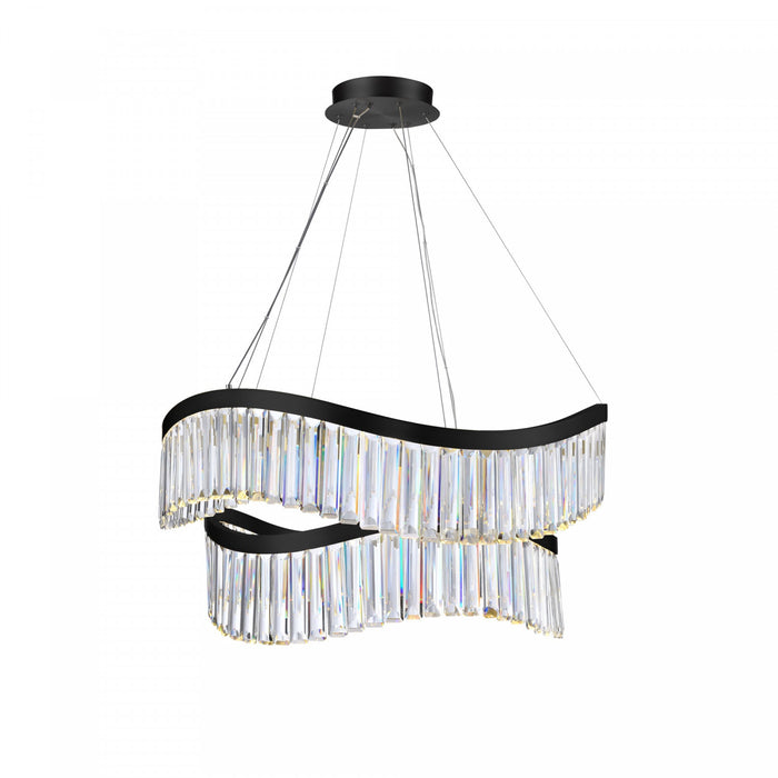 Jules Integrated Led Chandelier 31\", Black