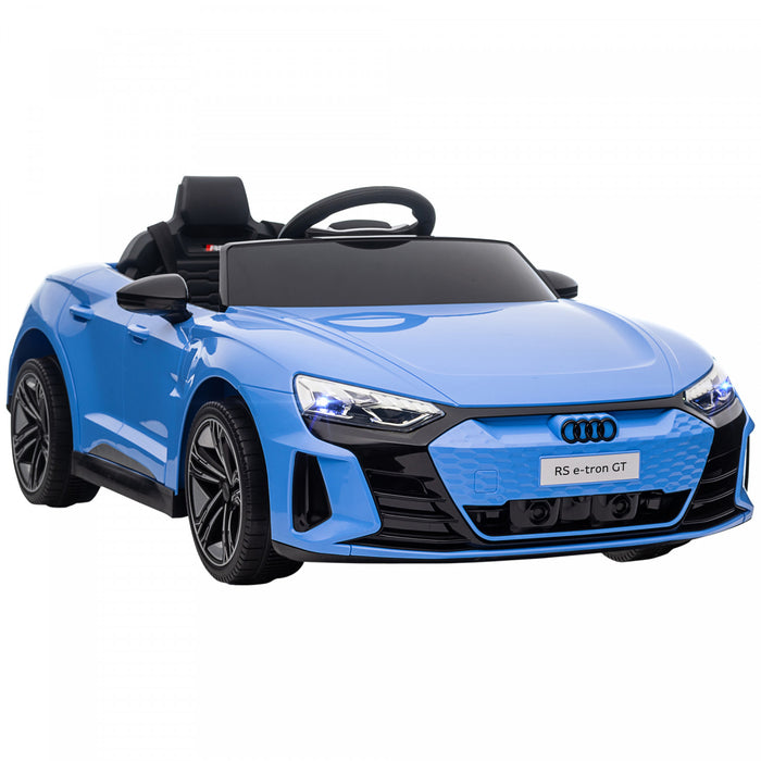 Aosom Electric Powered Ride-On Car With Remote Control, 12v 3.1 Mph Kids Ride-on Toy For Boys And Girls With Suspension System, Horn Honking, Music, Lights, Blue