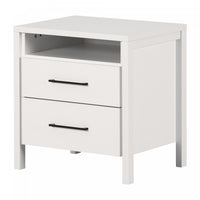 Gravity 2-drawer Nightstand - Pure White 