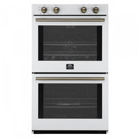 Forno Vomero 30 Inch Electric Double Wall Oven in White, 5 cu. ft. Convection Oven - FBOEL1324-30WHT