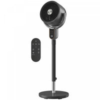 HOMCOM 20dB Standing Fan, 70°+90° Auto Oscillating Fan with 8 Speeds