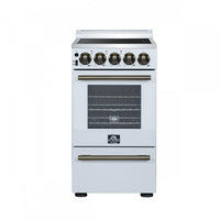 Forno Pallermo 20 Inch Electric Range in White, 2.05 cu.ft. - FFSEL6051-20WHT 