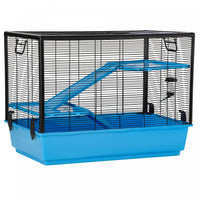 Pawhut 3-tier Hamster Cage, Guinea Pig Cage, Pet Chinchillas Play House Indoor With Accessories Food