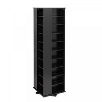 36 Adjustable Shelves Multimedia Storage - Black 