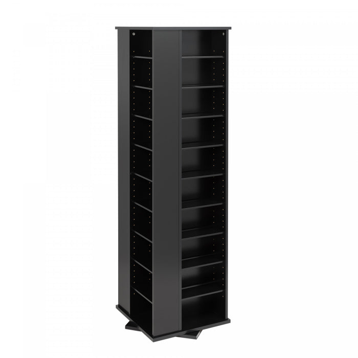 36 Adjustable Shelves Multimedia Storage - Black