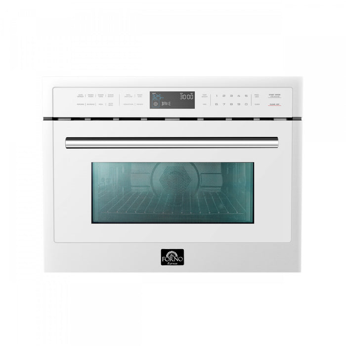 Forno Oliena Espresso White 24-Inch Built-In Microwave, 1.6 Cu.Ft. - FMWDR3093-24WHT
