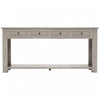 Gracie Solid Wood Console Table With Drawers And Shelf - Grey Wash