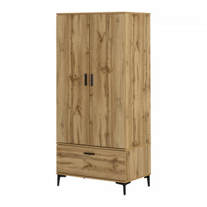 Musano Wardrobe Armoire With Doors And Drawers - Nordik Oak 