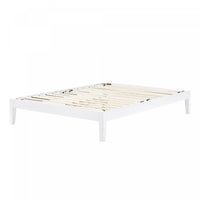 Vito Solid Wood Platform - Bed White 