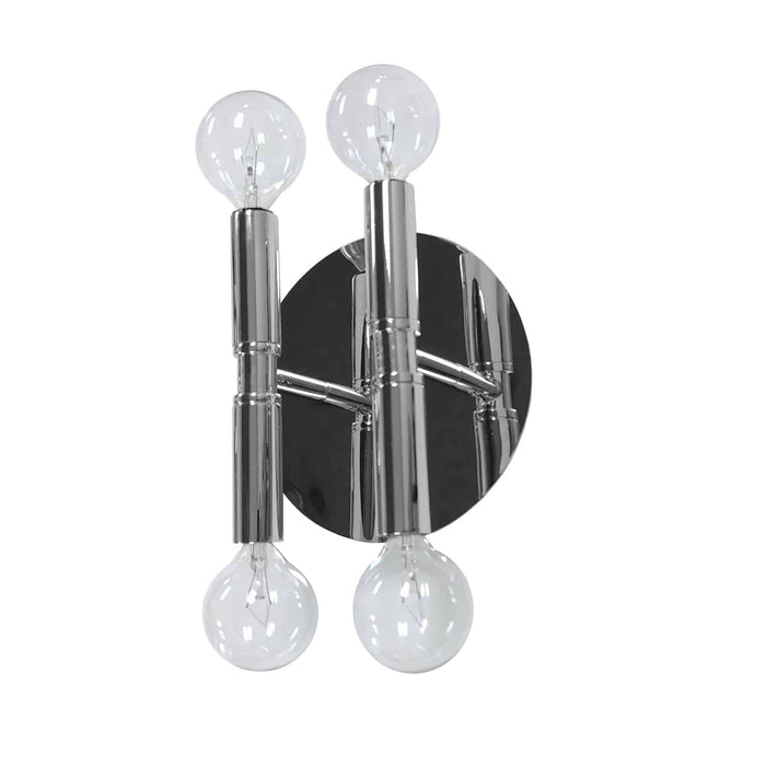 Dainolite Ava 4 Light Wall Sconce Polished Chrome Lamp