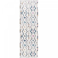 Lola Chevron Shag Area Rug - 2'7