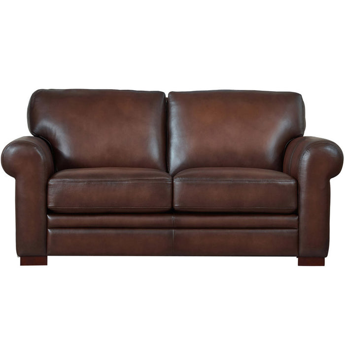 Hydeline Brookfield Leather Loveseat - Brown