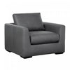 Cleo Contemporary Upholstered Accent Chair in Pewter