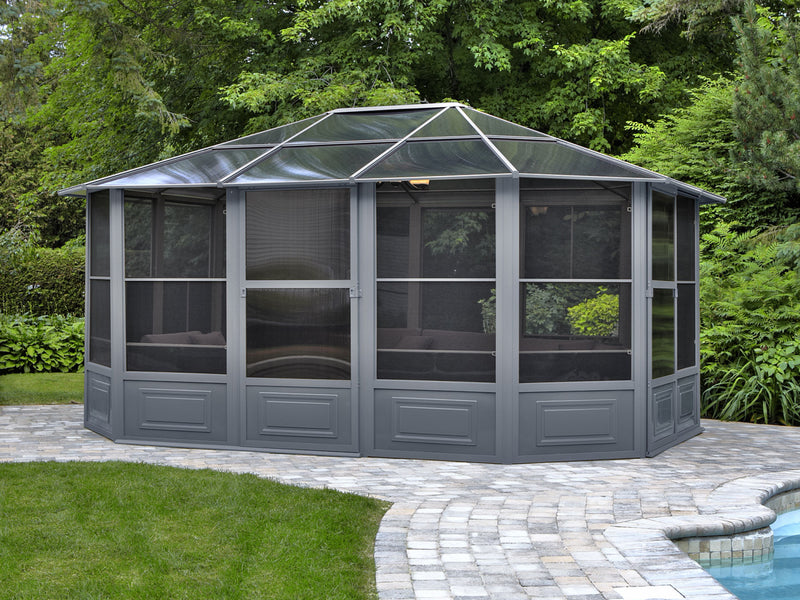 Gazebo Penguin Florence - Solarium 12x15 Polycarbonate Roof