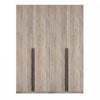 Lee Modern 32\" Wardrobe Closet in Rustic Gray - Set of 2 Armoire