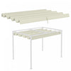 Outsunny Retractable Pergola Roof, Sun Shade Cover For 9.8' X 7.1' Pergola