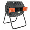 Outsunny Outdoor Dual Chamber 360° Rotating Composter 43 Gallon Orange