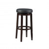 Maya Faux Leather Barstool - Black