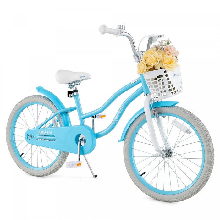 Prorider 20\" Kids Bike With Height Adjustable Handlebar & Seat Hand Brake & Coaster Brake Blue
