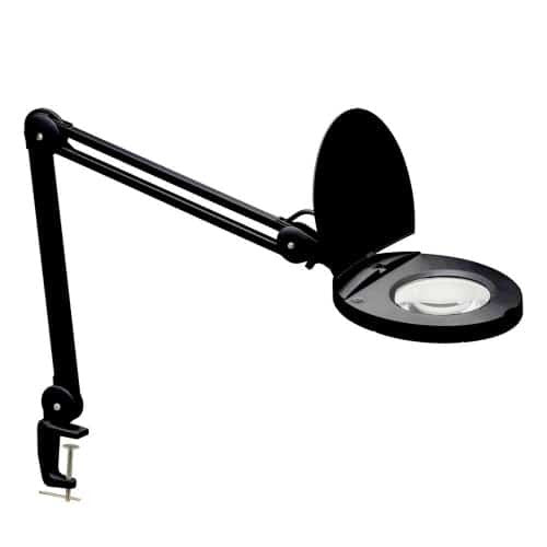 Dainolite LED Magnifier Lamp 8w 5d Lens Black Finish