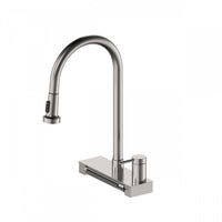 4 Function Pivoting Waterfall Pull-Down Kitchen Faucet with Power Wash. Brushed Nickel-FCWRMBND1 Laundry Combo 