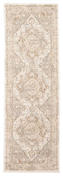 Priya Beige Area Rug - 2'8\" x 8'2\"