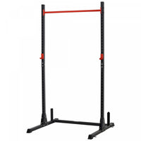 Soozier Adjustable Barbell Power Rack Squat Stand Strength Training Fitness Pull Up Weight Cage Home