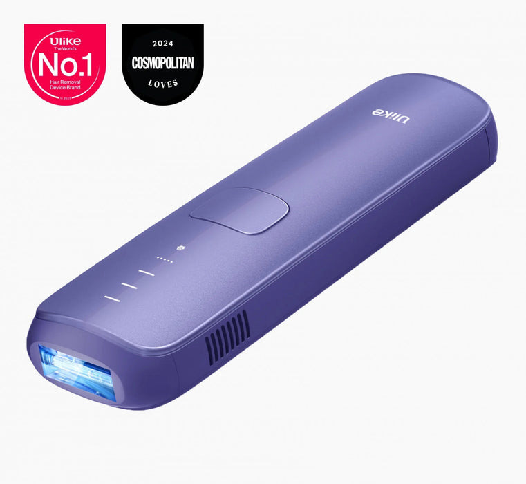 Ulike Air 3 IPL Hair Removal Device with Sapphire Ice-Cooling - Painless At-Home Laser - Purple