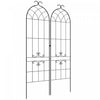 Outsunny 2 Pcs Garden Trellis For Climbing Plants, Outdoor Metal Trellis