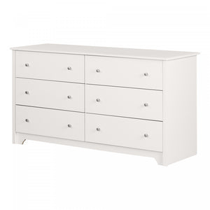Vito 6-drawer Dresser - Pure White 