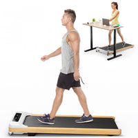 Goplus Walking Pad Under Desk Treadmill With Remote Control For Home/office Led Display