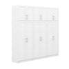 Elite Plus 3-shelf 6-piece Garage Storage Cabinet Set - White