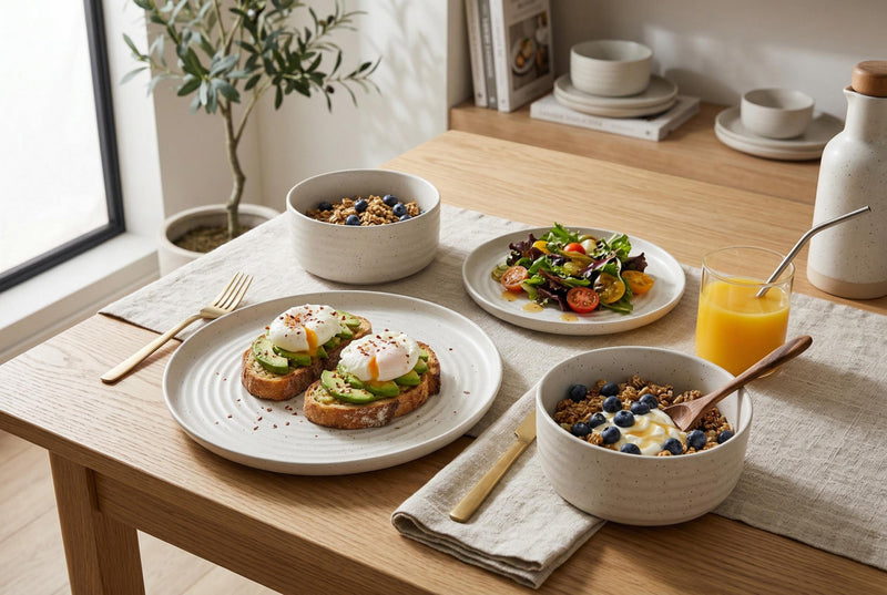 Rachel 12-Piece Stoneware Dinnerware Set, Service for 4 