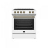 Leonardo Espresso 30\" Slide-In Electric Range in White, 5.0 cu. Ft. - FFSEL6022-30WHT