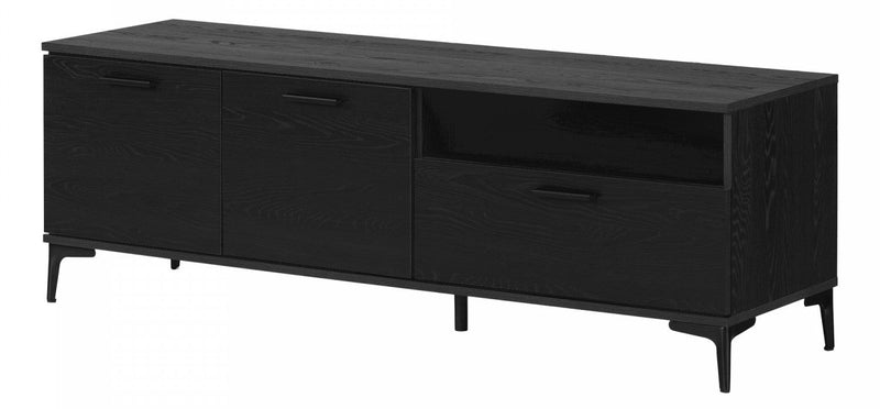 Musano 59\" TV Stand with Storage - Black Oak