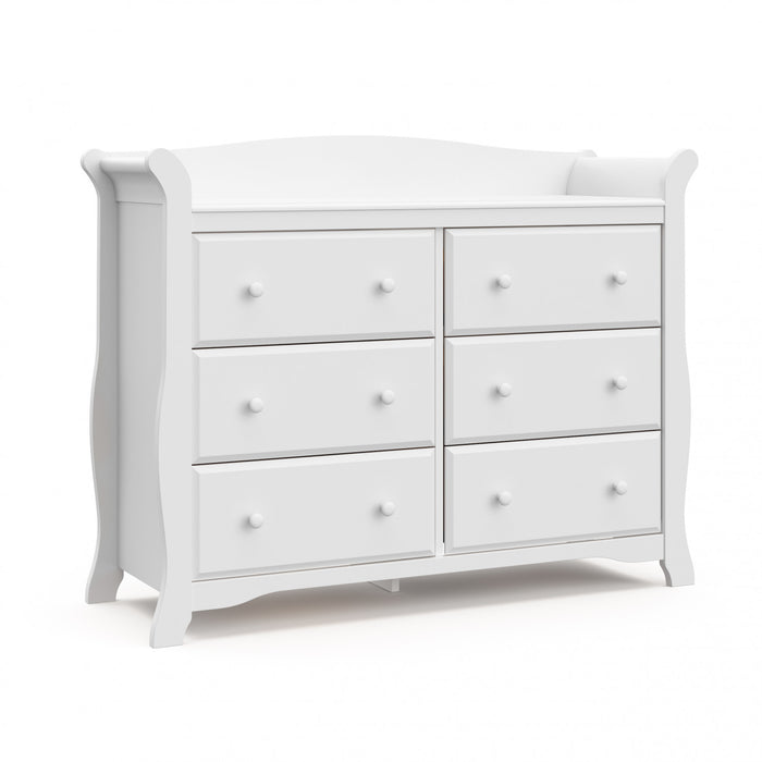 Storkcraft Avalon 6 Drawer Dresser - White
