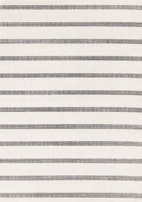 Covington Grey White Striped Rug, 6'7