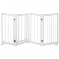 Pawhut Wooden Dog Gate, 4 Panel 36